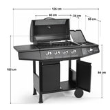 GASGRILL BASIC 4+1