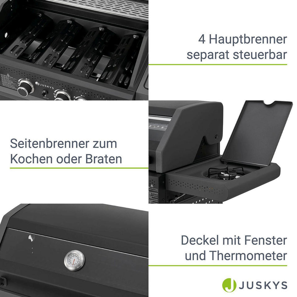 GASGRILL Savannah schwarz 4+1