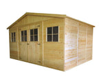 Gartenhaus München - 4,14 x 3,20 Meter aus vorgefertigten Elementen
